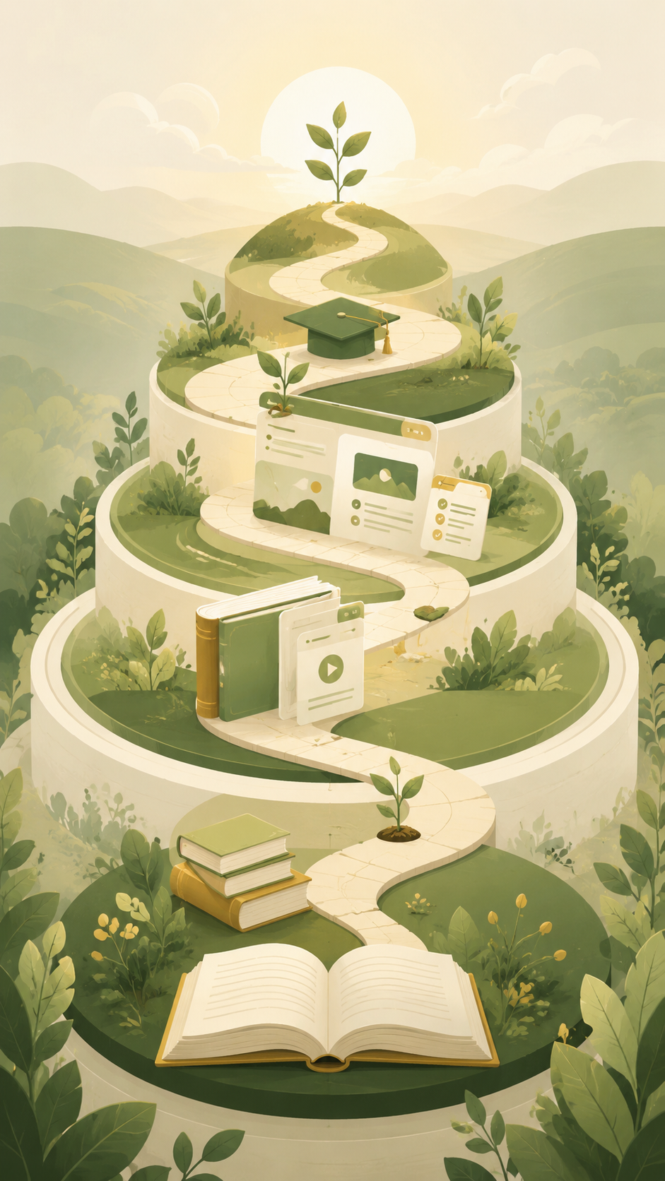 Illustrated roadmap for AEI's educational initiatives